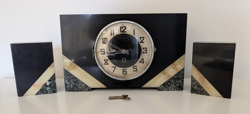French art deco black - black, marble