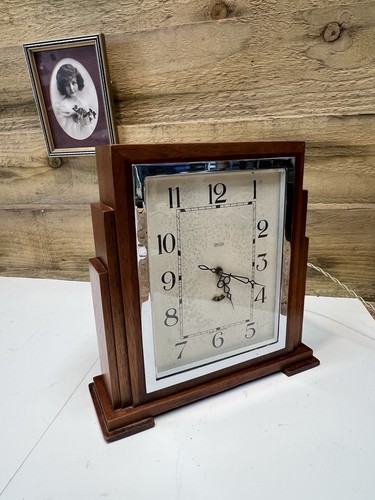 Antique art deco mantle - deco, clock