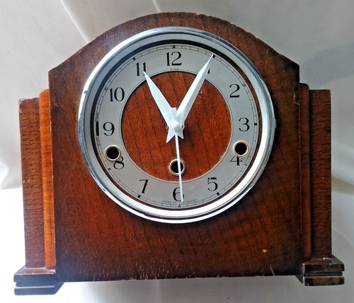 Vintage art deco wooden - wooden, cased