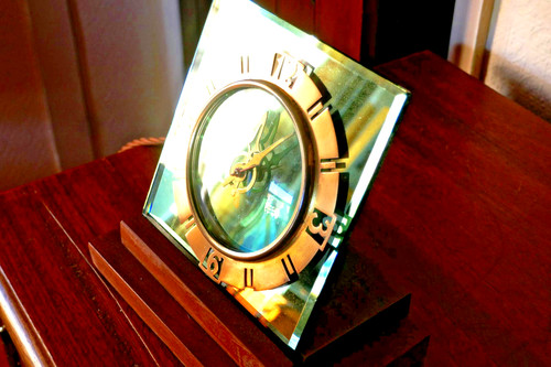 Art deco mantle - mantle, clock