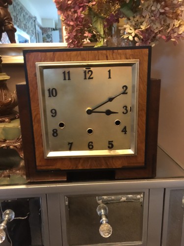 Art deco mantel clock made - clock,
