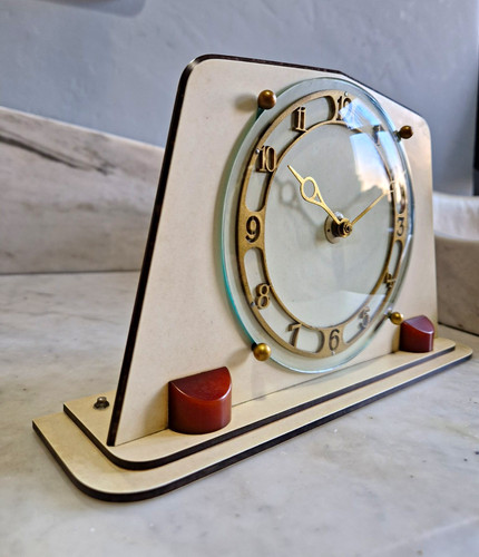 Temco art deco mantle - deco, clock