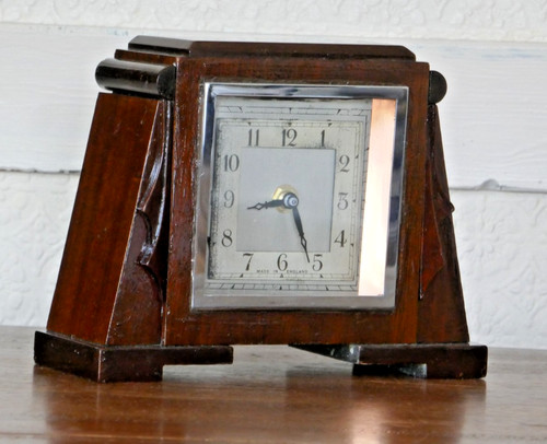 Art deco wooden - clock, kendal