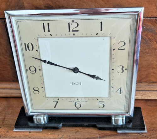 Art deco stylish mantle clock - art,