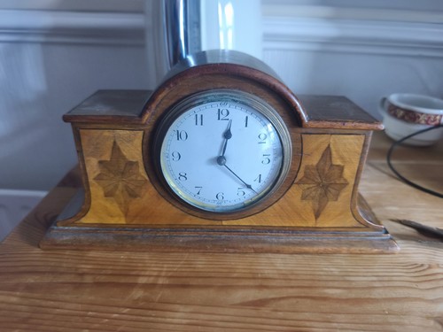 Vintage art deco mantel - mantel, clock