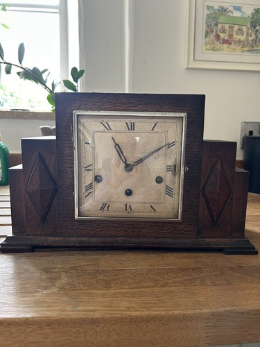 Antique art deco - mantel, clock