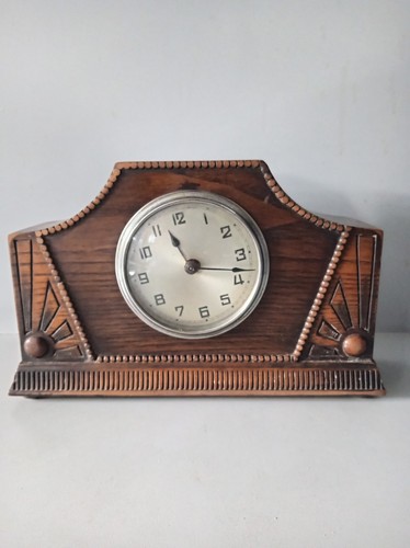 Small antique art deco oak - small,