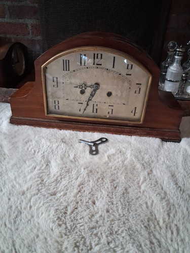 Mantle clock vintage - clock,, large